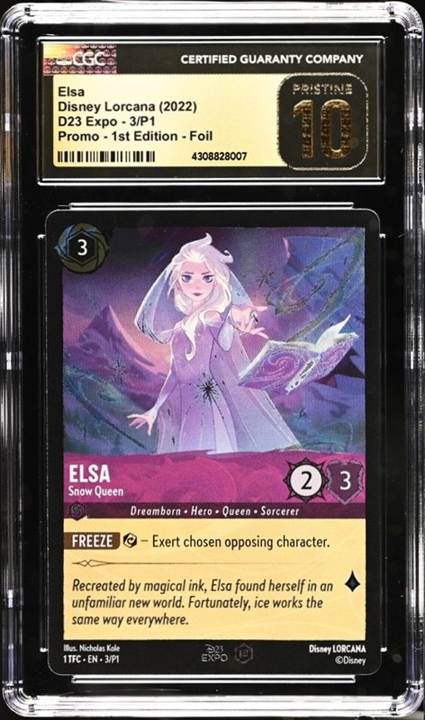 Graded collectible card